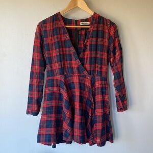 M. studio plaid dress